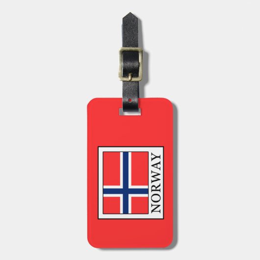 Norwegen Gepäckanhänger (Vorderseite vertikal)
