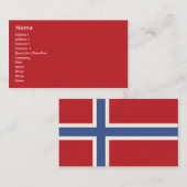 Norwegen - Geschäft Visitenkarte (Vorne/Hinten)