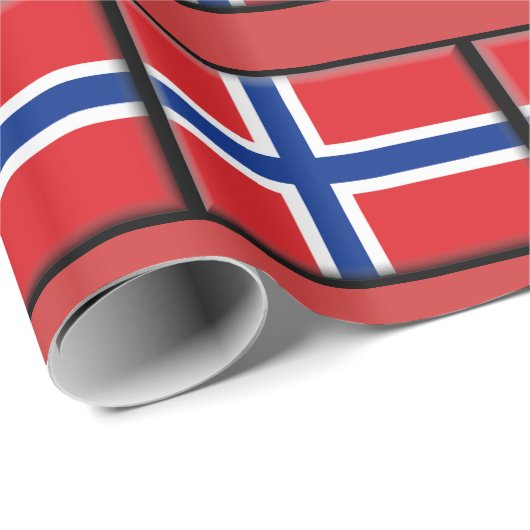 Norwegen Geschenkpapier (Rolleneckpunkt)