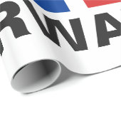 Norwegen Geschenkpapier (Rolleneckpunkt)