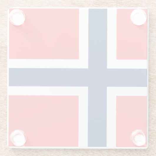 Norwegen Glasuntersetzer (Rückseite)