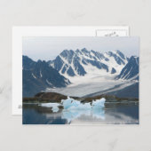 Norwegen, Gletscher und Eisberg Postkarte (Vorne/Hinten)