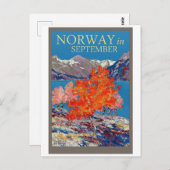 Norwegen im September Postkarte (Vorne/Hinten)