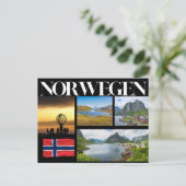 Norwegen Impressionen Postkarte (Stehend Vorderseite)