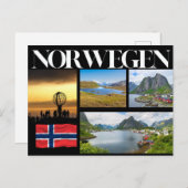 Norwegen Impressionen Postkarte (Vorne/Hinten)