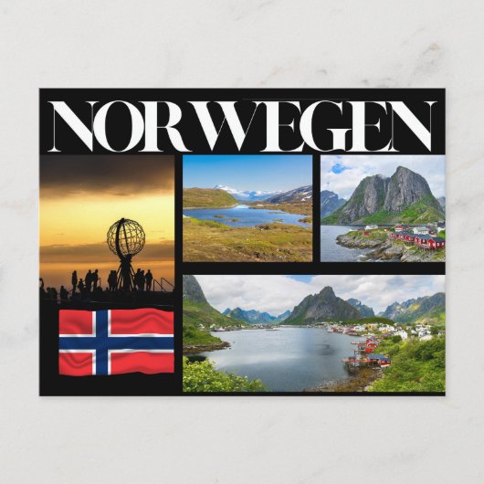 Norwegen Impressionen Postkarte (Vorderseite)
