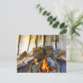 Norwegen, in einem Sami-Zelt, Lappland Postkarte (Stehend Vorderseite)