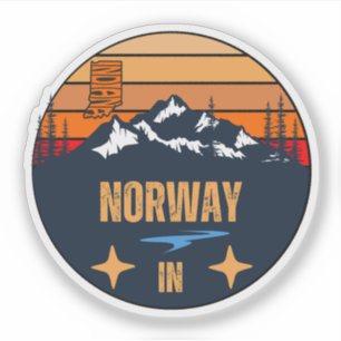 Norwegen, Indiana Aufkleber