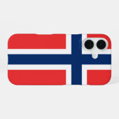 Norwegen iPhone 16 Hülle (Rückseite (Horizontal))
