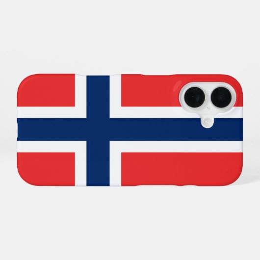 Norwegen iPhone 16 Hülle (Rückseite (Horizontal))