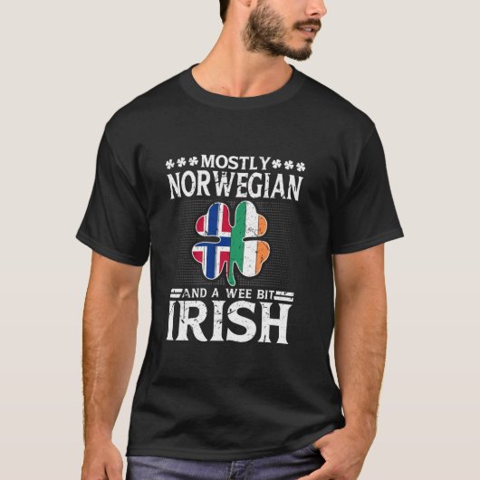 Norwegen Irland St Patrick s Day Cl T-Shirt (Vorderseite)
