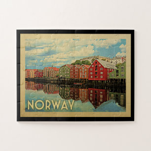 Norwegen Jigsaw Puzzle Vintage Travel