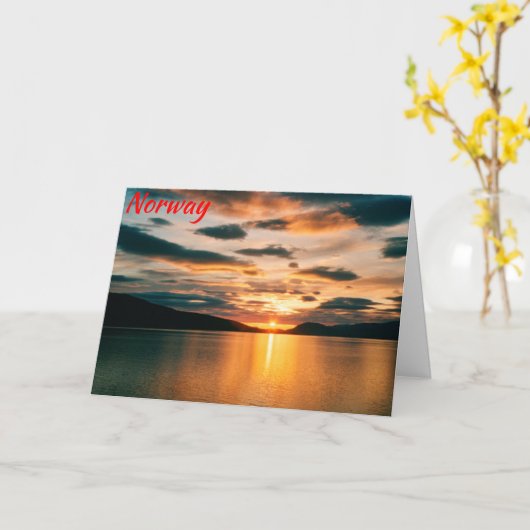 Norwegen Karte (Gelbe Blume)