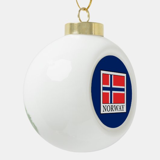 Norwegen Keramik Kugel-Ornament (Links)