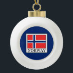 Norwegen Keramik Kugel-Ornament<br><div class="desc">Norwegen</div>