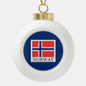 Norwegen Keramik Kugel-Ornament (Vorderseite)