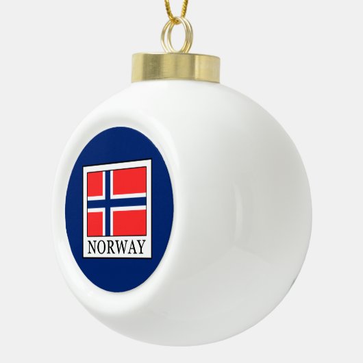 Norwegen Keramik Kugel-Ornament (Rechts)