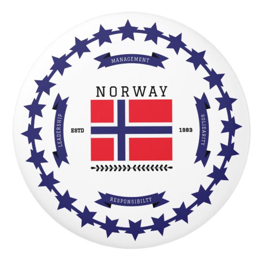 Norwegen Keramikknauf (Vorderseite)