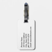 Norwegen-Landschaft Gepäckanhänger (Rückseite vertikal)