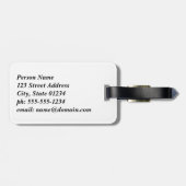 Norwegen-Landschaft Gepäckanhänger (Rückseite horizontal)