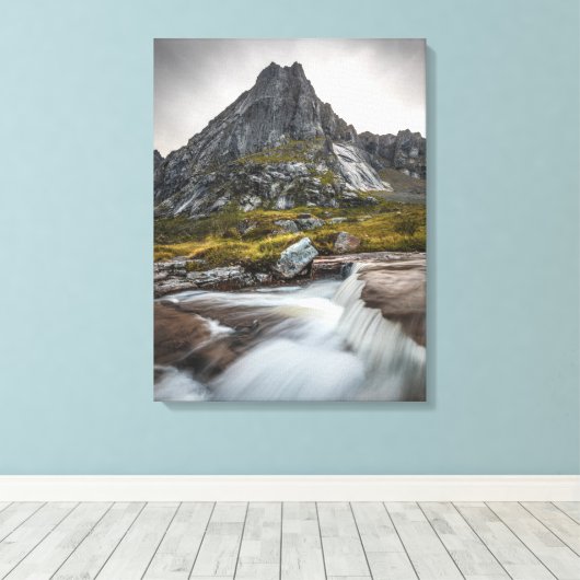 Norwegen Landschaftsbild Leinwanddruck (Insitu (Holzboden))