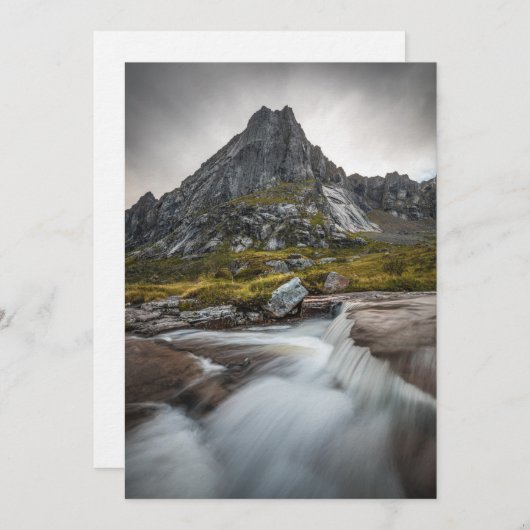 Norwegen Landschaftsbild Save The Date (Vorne/Hinten)