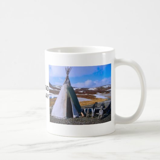 Norwegen, Lappland, Sami Regelung Kaffeetasse (Rechts)