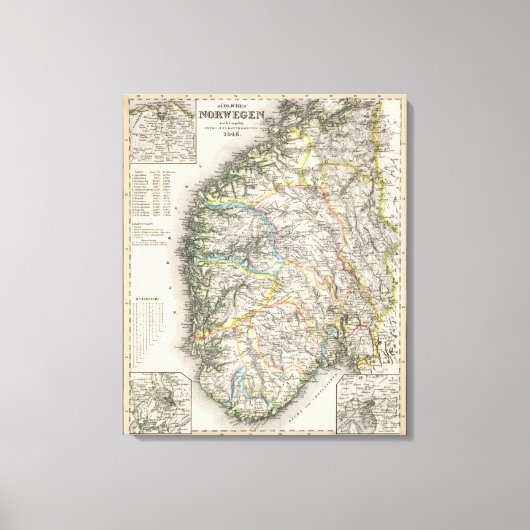 Norwegen Leinwanddruck (Vorderseite)