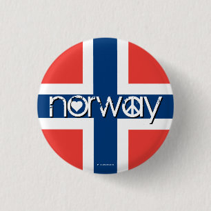 Norwegen Liebt Friedensknopf 5 Button