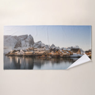 Norwegen Lofoten Badehandtuch