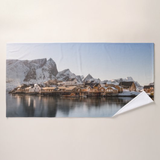 Norwegen Lofoten Badehandtuch (Badehandtuch)