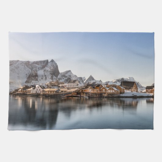Norwegen Lofoten Geschirrtuch (Horizontal)