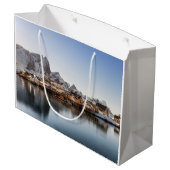 Norwegen Lofoten Große Geschenktüte (Rückseite Schrägansicht)