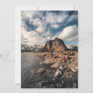 Norwegen Lofoten Hamnoy Card Save The Date