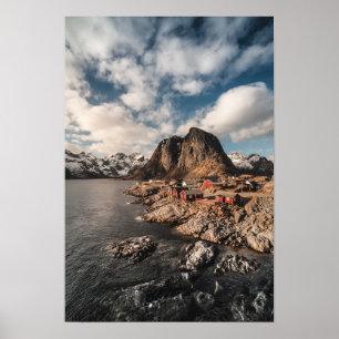 Norwegen Lofoten Inseln Hamnoya Poster