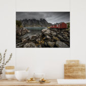 Norwegen Lofoten Inseln Kabine Poster (Küche)
