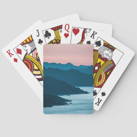 Norwegen Lofoten Inseln Küstenansicht Spielkarten (Rückseite)