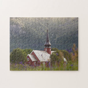 Norwegen Lofoten Kirche Puzzle