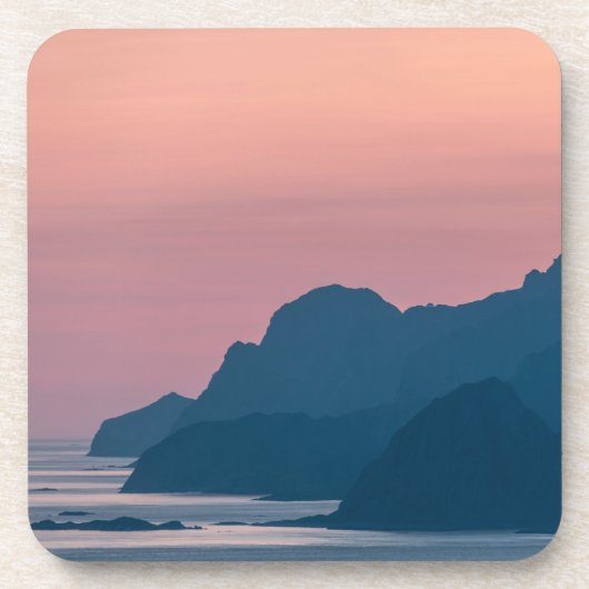 Norwegen Lofoten Landschaft Getränkeuntersetzer (Vorderseite)