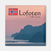 Norwegen Lofoten Landschaft Magnet (Vorne)