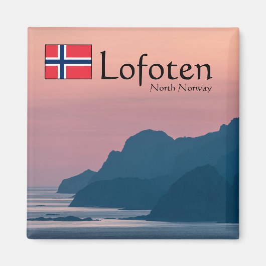 Norwegen Lofoten Landschaft Magnet (Vorne)