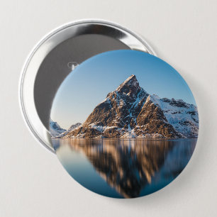 Norwegen Lofoten Mountain Button