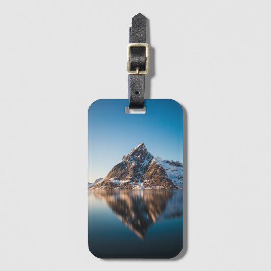 Norwegen Lofoten Mountain Gepäckanhänger (Vorderseite Vertikal)