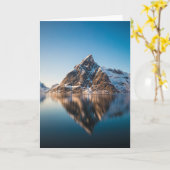 Norwegen Lofoten Mountain Karte (Gelbe Blume)