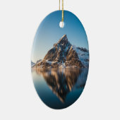 Norwegen Lofoten Mountain Keramik Ornament (Rechts)
