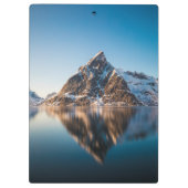 Norwegen Lofoten Mountain Klemmbrett (Rückseite)