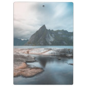 Norwegen Lofoten Mountain Klemmbrett (Rückseite)