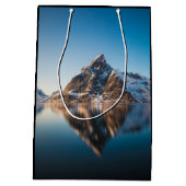 Norwegen Lofoten Mountain Mittlere Geschenktüte (Rückseite)