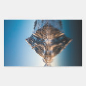 Norwegen Lofoten Mountain Rechteckiger Aufkleber (Vorderseite)