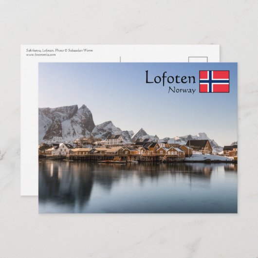 Norwegen Lofoten Postkarte (Vorne/Hinten)